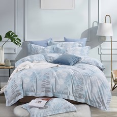 LoveCity 寢城之戀 台灣製 40支萊賽爾天絲 兩用被床包組(加大6尺/清新如沐)