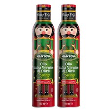 만토바 엑스트라 버진 스프레이 올리브오일 크리스마스 에디션, 150ml, 2개
