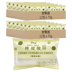 室翲香 檸檬酸 S-034 12包, 75g, 2組