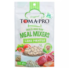 TOMA-PRO 優格 寵物食譜 鮮肉佐餐凍乾 犬用, 羊肉, 含藜麥, 益生菌, 60g, 1包