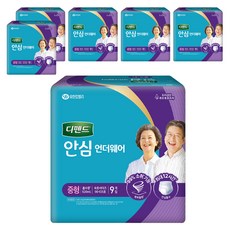 Depend 利清爽 男女通用 安心內褲型成人紙尿褲, 中型, 9入, 6個