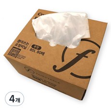 페어리테이블 국내생산 뽑아 쓰는 요정비닐 80p, 80L, 4개