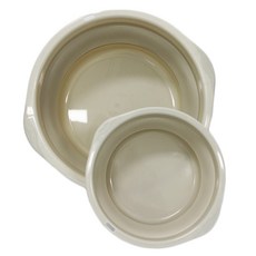 PARA:D 便攜式可折疊矽膠碗 2入, 灰色, 1組