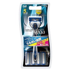 axia 潤滑刮鬍刀5刀刃 AX-1SE4 含替換刀片 給您帶來舒適的刮鬍體驗, 1組