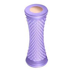 腳底按摩立體凸點滾輪棒-B, 紫色, 1個