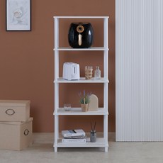 JD FURNITURE Camus 5層展示空間收納櫃, 白色