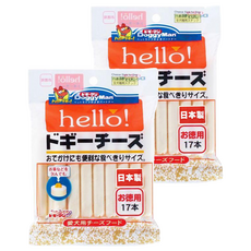 DoggyMan 多格漫 Hello 經濟包 17條, 起司條, 214g, 2袋