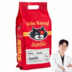 닥터펠리스 응고형 원티드 고양이 모래, 4.3kg, 4개, 무향