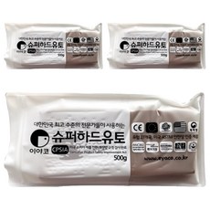 이야코 NEW 슈퍼하드 유토 500g, 3개