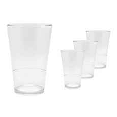 TEASCAFE Ecozen 無印刷派對杯 430ml 15, 單一顏色, 4個