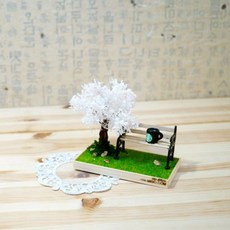 MINI MISO 櫻花與長椅 迷你小物組, 混合色