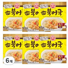 오뚜기 간편 북어국, 52.5g, 6개