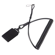 捷華 戰術彈簧扣繩-軍綠，快速連接裝備、輕巧便攜、魔鬼氈黏貼設計，適用於登山、露營等戶外活動, 1入, 約長45cm(未延展)