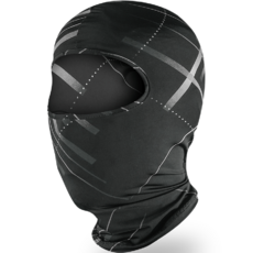 戶外騎車印花防風頭套, 灰色