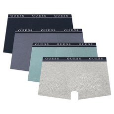 GUESS UNDERWEAR 青少年黑帶棉質平口褲4件組