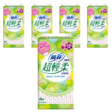 SOFY 蘇菲 超輕柔護墊花香, 14cm, 40片, 5包