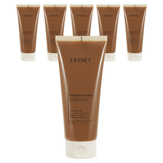 LIFENET 溫和蜜糖身體磨砂膏 椰子香草, 200g, 6個