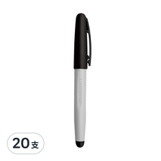 LIBERTY 利百代 水性簽字筆 F-66, 墨水比他牌多20% 耐光性 墨水用完可再補充, 黑色, 20支