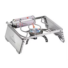 Campingmoon 柯曼 不鏽鋼瓦斯爐防風支架, 銀色, 1個