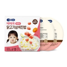 베베쿡 완료기 닭고기삼색진밥 실온이유식 2p, 닭고기, 220g, 1개