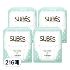 슈베스 다이나믹 플러스 팬티형 기저귀, 특대형(XL), 216매