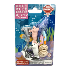 Iwako 造型橡皮擦 海洋主題 Set, 日本製造, 海洋, 1組