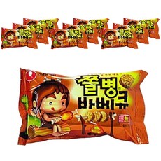 농심 쫄병스낵 바베큐맛, 90g, 10개