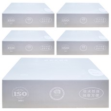 德利生活 懶人抽取式抹布 灰色, 20條, 5盒