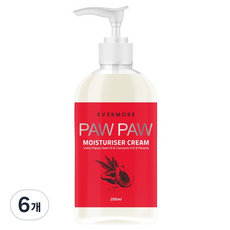 에버모어 포포 모이스쳐라이저 크림, 6개, 250ml