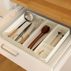 DALPAENGI LIVING 抽屜儲物收納盒 4件組, 單色, 1套