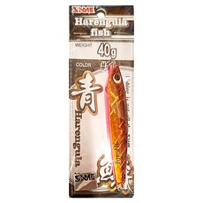 SAME 莎美 青鱗鐵板 40g 路亞 釣魚 擬餌, 紅背金, 1個