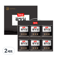 광천김 프리미엄 곱창캔김 6p 선물세트, 2세트