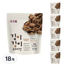 깃듬 김미김미 프리미엄 리얼 김스낵 흑마늘맛, 20g, 18개