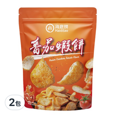 海底撈 番茄蝦片 香濃番茄粉 酥脆爽口, 35g, 2包