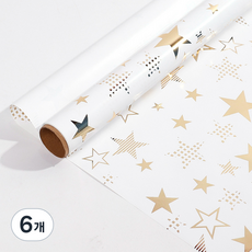 미소로운 포장지 43 x 300 cm, 골드 빅스타, 6개