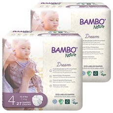 Bambo Nature 伴寶樂 Dream黏貼型尿布, 4階段, 324張