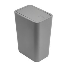 FAmILyLIFE 生活 簡約風彈蓋垃圾桶 10L, 灰色, 1個