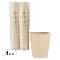 슈가랩 사탕수수 종이컵 190ml, 100개입, 4세트