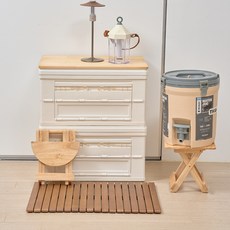 Osyeonwellribing 多用途捲式浴室腳踏墊 42 x 59.5 x 10 cm, 棕色, 1個