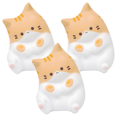 agaplus 鬆軟棉花糖貓咪起司捏捏樂, 3個