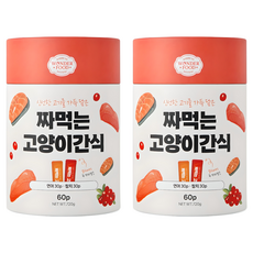 원더푸드 짜먹는 고양이 간식 60p, 혼합맛(연어/참치), 720g, 2세트 혼합맛(연어/참치), 720g, 2세트