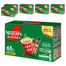 NESCAFE 雀巢咖啡 2合1無甜香滑 原味 超值裝, 11g, 65條, 6盒