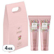 plu 粉紅花香身體磨砂膏禮盒, 4套