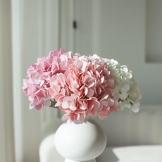 Haru Gonggan 人造迷你繡球花3件組, 蜜桃色 + 白色 + 粉紅色