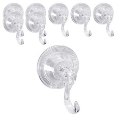 PICKYPICKS 透明真空吸盤掛鉤, 單一顏色, 8個