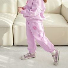 MARI N MORI 兒童Mori標誌刷毛束口褲