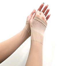 Bodyit 防紫外線高爾夫袖套 臂套 掛指型 2入, 1個, 膚色