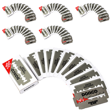 DORCO 多可樂客 化妝刀雙面刮鬍刀片, 10片, 6個