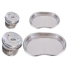 真美衛生盤+衛生容器套組, 單色, 2組