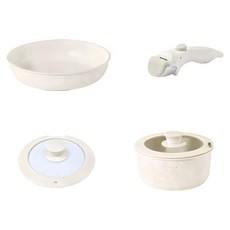 ANDY MAY2 韓森不沾鍋具4件套組, 1套, AM-D903-4D, 奶鍋 + 奶鍋蓋 + 深煎鍋 + 可拆式手把